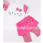 ชุดเสื้อกางเกง-hello-kitty-สีขาว-(ไต้หวัน)