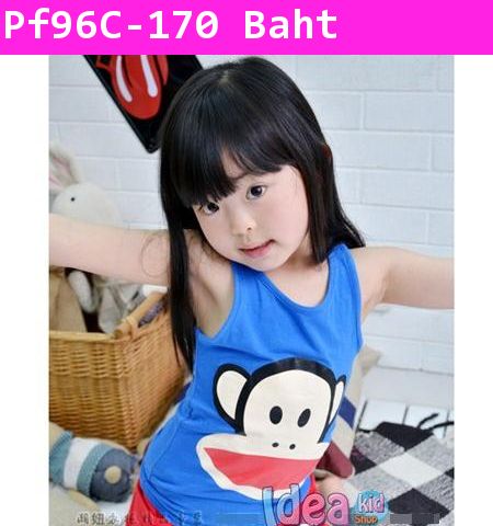 เสื้อกล้าม Paul Frank หน้าใหญ๊ใหญ่สีน้ำเงินม่วง