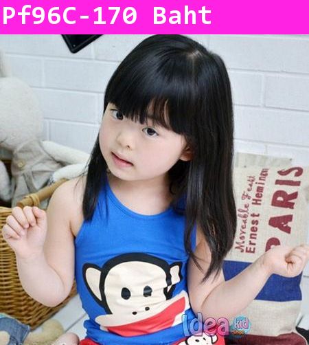 เสื้อกล้าม Paul Frank หน้าใหญ๊ใหญ่สีน้ำเงินม่วง