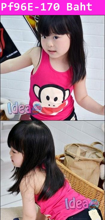 เสื้อกล้าม Paul Frank หน้าใหญ๊ใหญ่สีบานเย็น