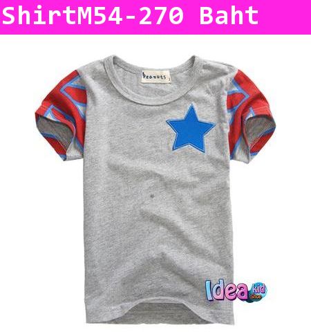 เสื้อแขนสั้น BLUE STAR 