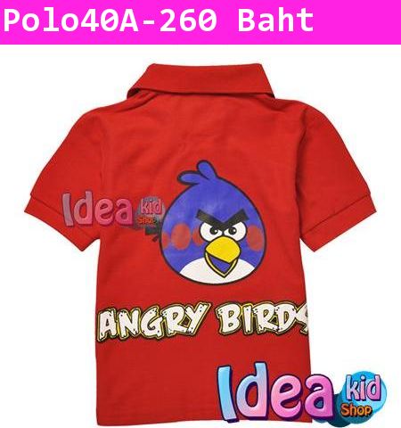 เสื้อโปโล RED ANGRY BIRD สีแดง