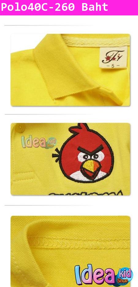 เสื้อโปโล RED ANGRY BIRD สีเหลือง