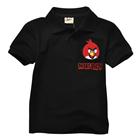 เสื้อโปโล-RED-ANGRY-BIRD-สีดำ