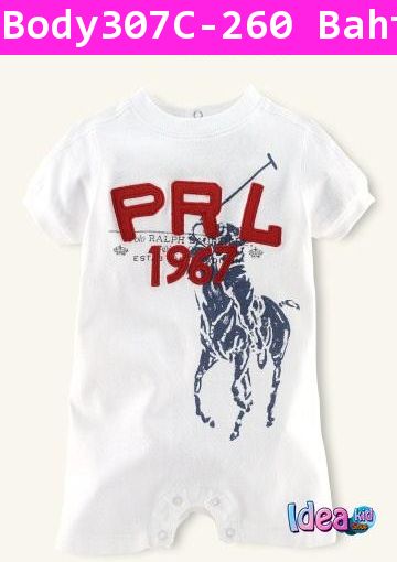 ชุดบอดี้สูท POLO PRL 1967 สีขาว