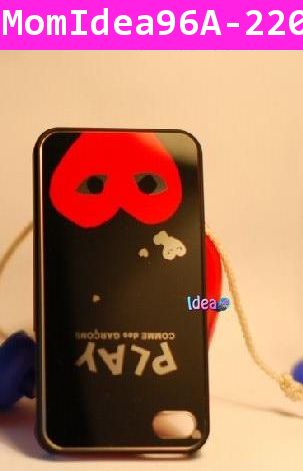 เคส iPhone 4/4s ลาย Play comme สีดำ 