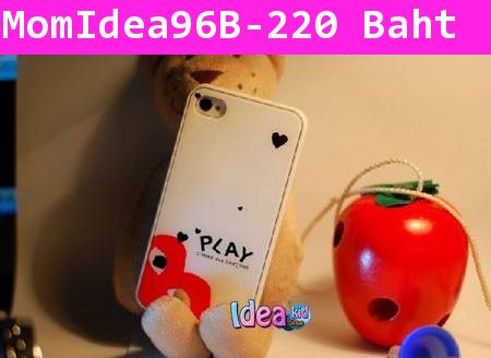 เคส iPhone 4/4s ลาย Play comme สีขาว