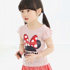 เสื้อแขนสั้น-RIBBON-MINNIE-สีชมพู