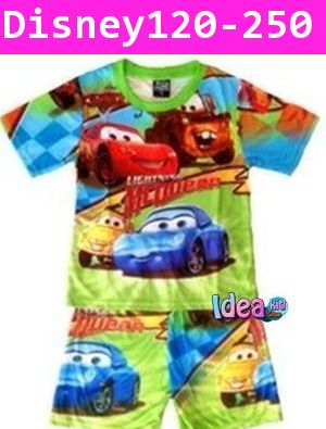 ชุดเสื้อกางเกง Disney ลาย CARS สดใส