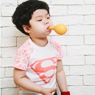 เสื้อแขนสั้น-Mini-Superman-สีขาว