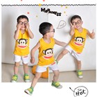 ชุดเสื้อกางเกง-PAUL-FRANK-ปากกว้าง-สีเหลือง