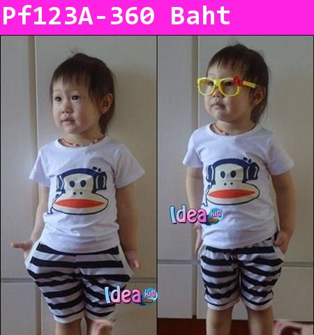 ชุดเสื้อกางเกง MINI PAUL FRANK สีดำ