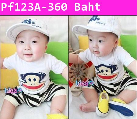 ชุดเสื้อกางเกง MINI PAUL FRANK สีดำ