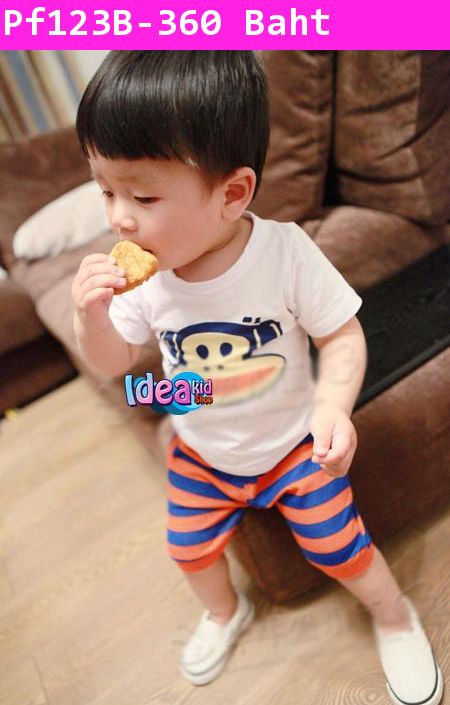 ชุดเสื้อกางเกง MINI PAUL FRANK สีส้ม