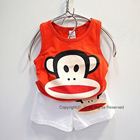 ชุดเสื้อกล้ามกางเกง-Paul-Frank-หน้าใหญ่-เสื้อสีแดง