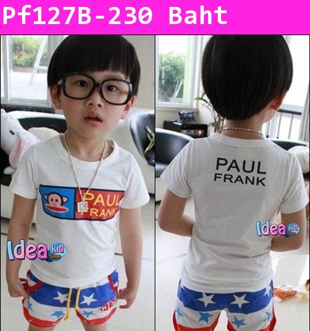 เสื้อแขนสั้น BANNER PAUL FRANK สีขาว