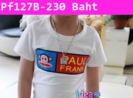 เสื้อแขนสั้น BANNER PAUL FRANK สีขาว