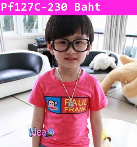 เสื้อแขนสั้น BANNER PAUL FRANK สีชมพูเข้ม