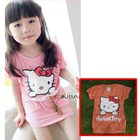 ชุดเดรส-Hello-Kitty-นุ่มนิ่ม-สีส้ม