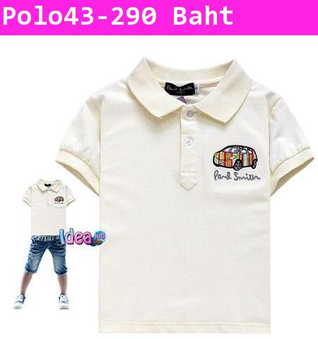 เสื้อโปโลแขนสั้นรถ Mini Paul Smith