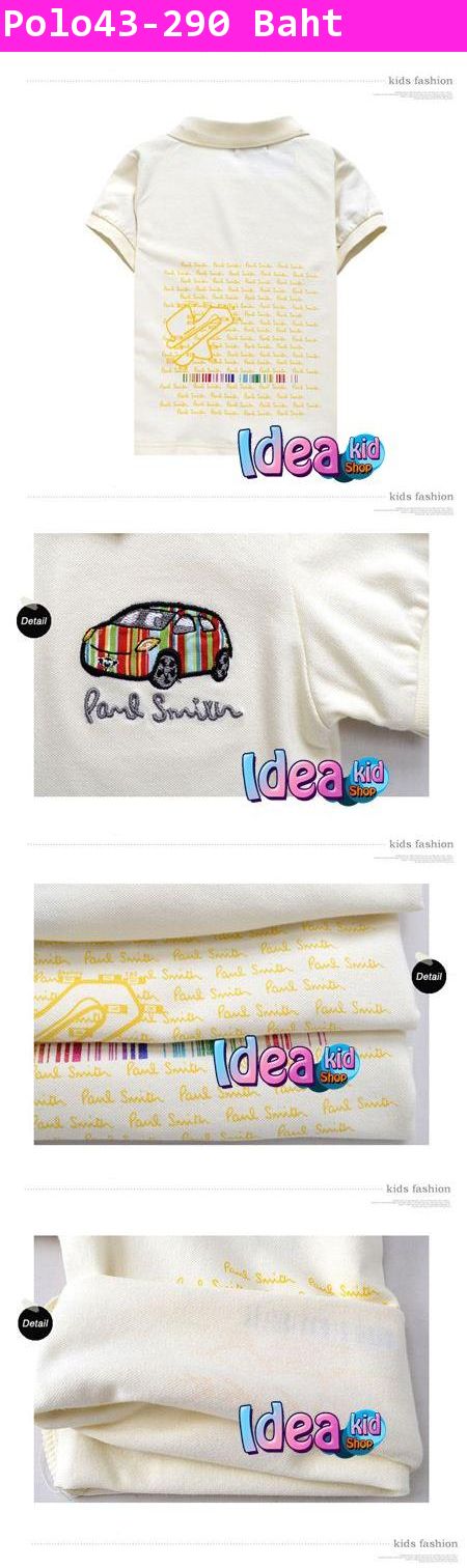 เสื้อโปโลแขนสั้นรถ Mini Paul Smith