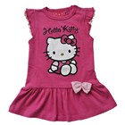 ชุดเดรส-Hello-Kitty-ติดโบว์-สีชมพูเข้ม