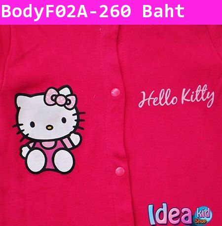 ชุดบอดี้สูท Hello Kitty ตัวน้อย สีชมพูอ่อน