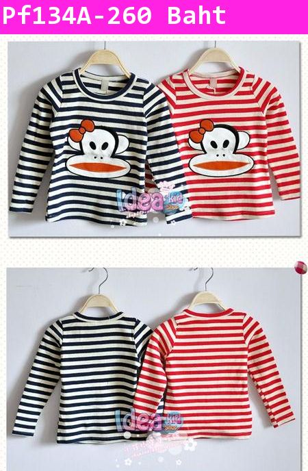 เสื้อแขนยาวสาว PAUL FRANK สีแดง