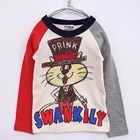 เสื้อแขนยาว-SWANKILY-สีแดงเทา