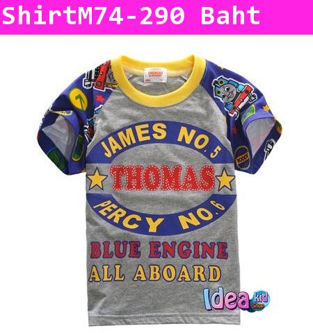 เสื้อแขนสั้น THOMAS BLUE ENGINE