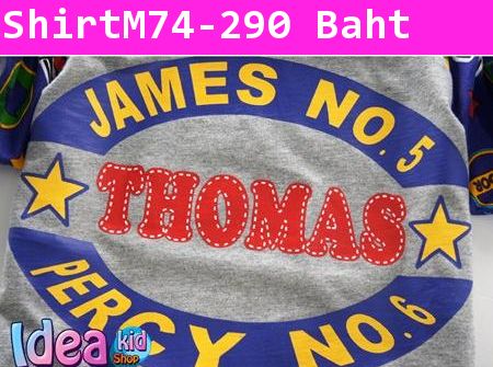 เสื้อแขนสั้น THOMAS BLUE ENGINE