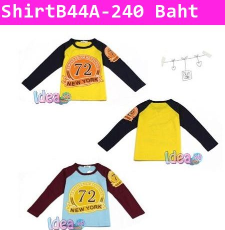 เสื้อแขนยาว NEW YORK 72 สีเหลือง