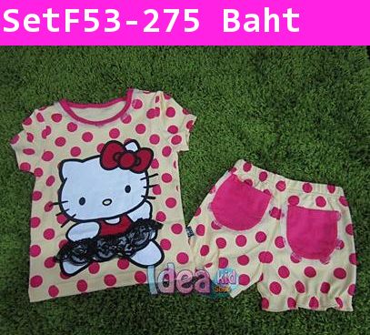 ชุดเสื้อกางเกง Hello Kitty นักบัลเล่ต์ 