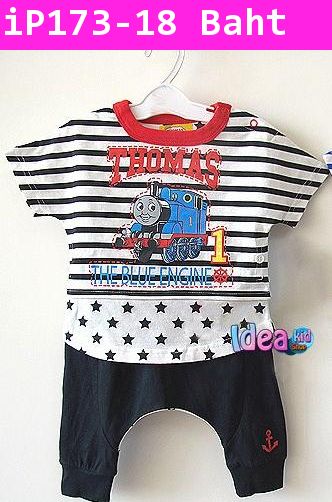 ชุดเสื้อกางเกง Thomas THE BLUE ENGINE สีดำ