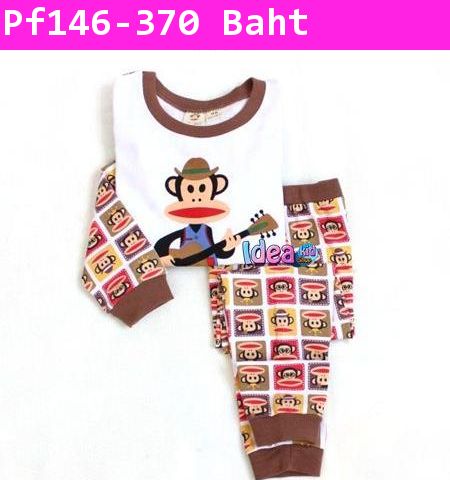 ชุดเสื้อกางเกง Paul Frank นักดนตรีในหัวใจ สีน้ำตาล