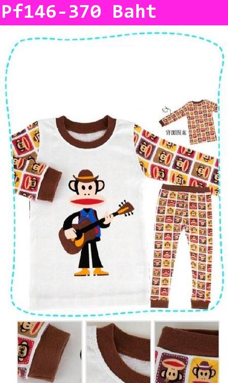 ชุดเสื้อกางเกง Paul Frank นักดนตรีในหัวใจ สีน้ำตาล