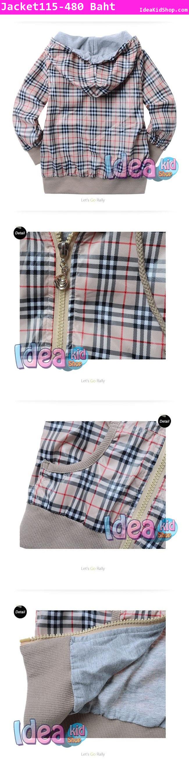 เสื้อแจ๊คเก็ต ZARA ลาย Burberry