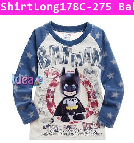 เสื้อแขนยาว BATMAN-FINGER สีน้ำเงิน