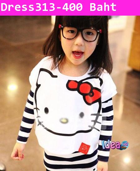 ชุดเดรส Hello Kitty เด็กเนิร์ด