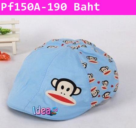 หมวกทรงเจ้าพ่อเซี่ยงไฮ้ Paul Frank หลายหน้า สีฟ้า