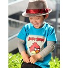 เสื้อแขนสั้น-Angry-Birds-ติดเลื่อม-สีฟ้า