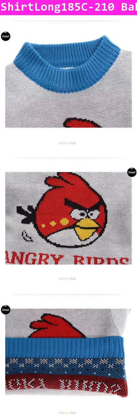 เสื้อสเวตเตอร์ Angry Birds สีเทา