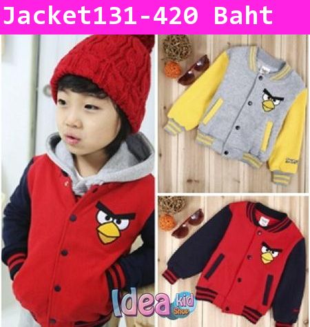 เสื้อแจ็คเก็ต RED ANGRY BIRD สุดจี๊ด สีแดง