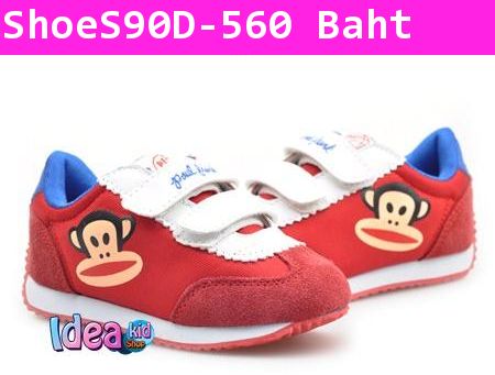 รองเท้าผ้าใบ Little Paul Frank สีแดง