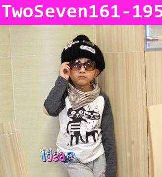 เสื้อแขนยาว Two and Seven แมวเหมี๊ยวเพื่อนซี้