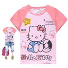 เสื้อแขนสั้น-Hello-Kitty-จับห่วงยาง-สีชมพู