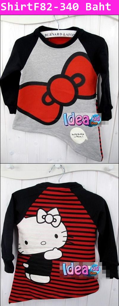 เสื้อแฟชั่น Hello Kitty โบว์ใหญ่