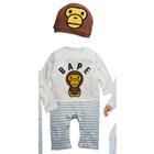 ชุดบอดี้สูทลิงน้อย-BAPE-กางเกงลายขวาง