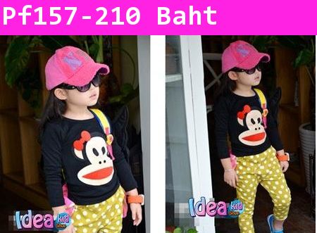 เสื้อแขนยาวแฟน PAUL FRANK สีดำ