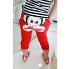 กางเกงขายาวสามส่วน-PAUL-FRANK-หน้าใหญ่-สีแดงชมพู